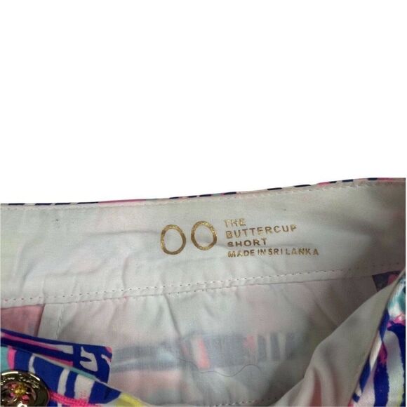 Lilly Pulitzer The Buttercup Short Tiki Pink Cabana Crazed - Picture 4 of 10